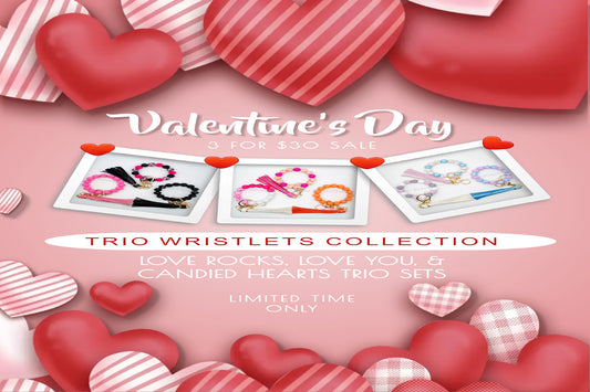 Heartfelt Trio Bliss: Dive into Our 3 For $30 Valentine's Day Sale with Limited-Time Collections!