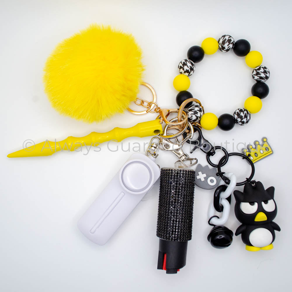 Batz-Maru Charm Safety Keychain with Optional Pepper Spray
