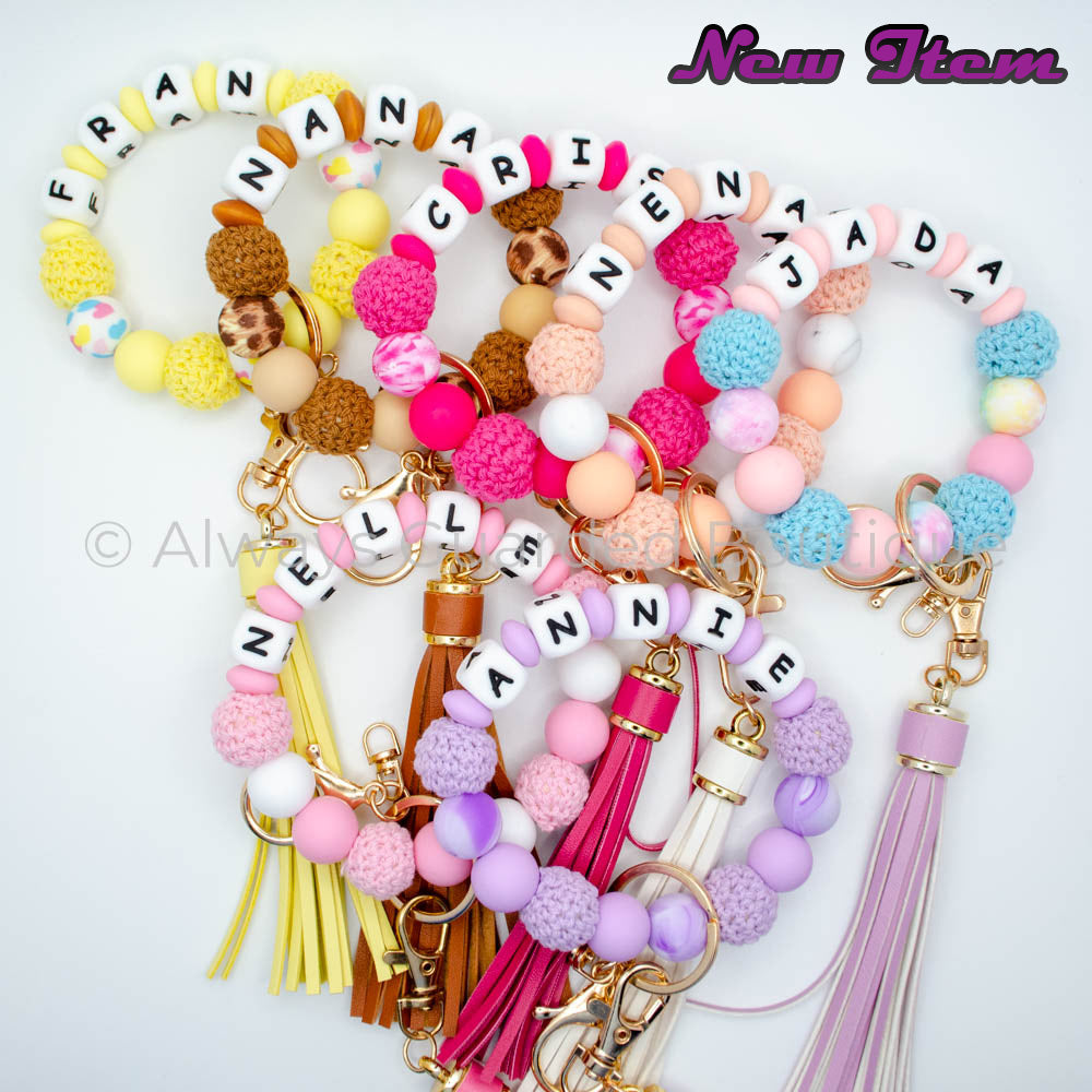 Custom Name Crochet Wristlets