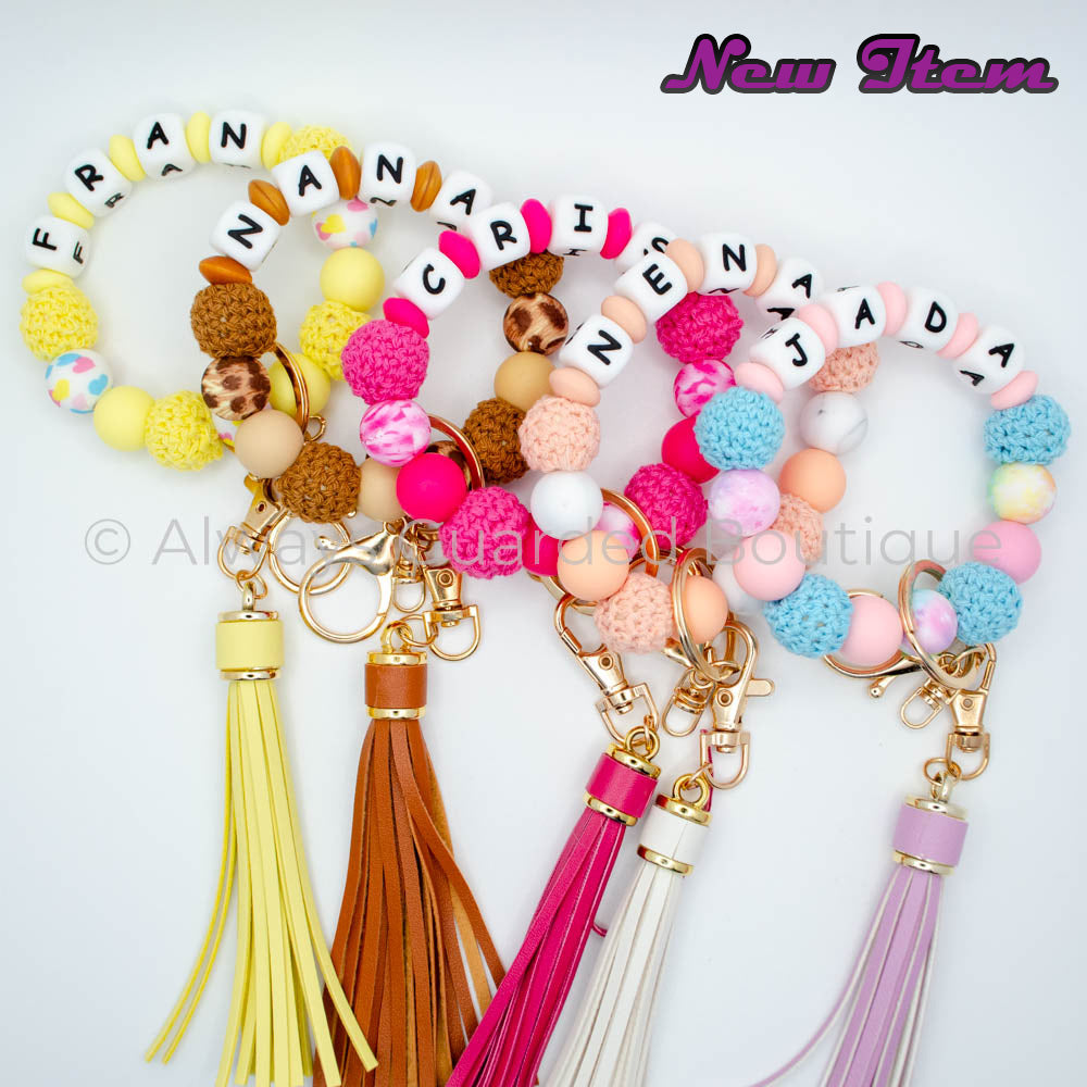 Custom 4 Letter Name Crochet Wristlets