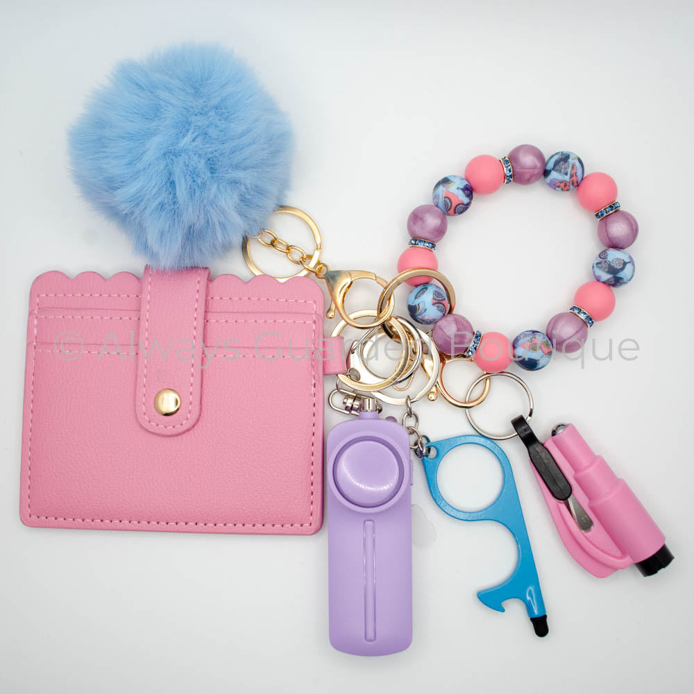 Flutter Luxury International Safety Keychain