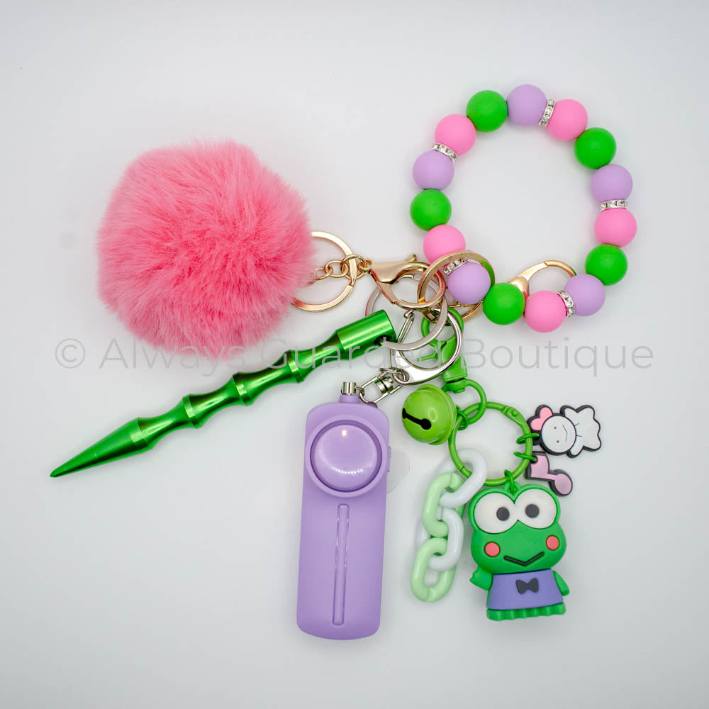 Keroppi Charm Safety Keychain without Pepper Spray