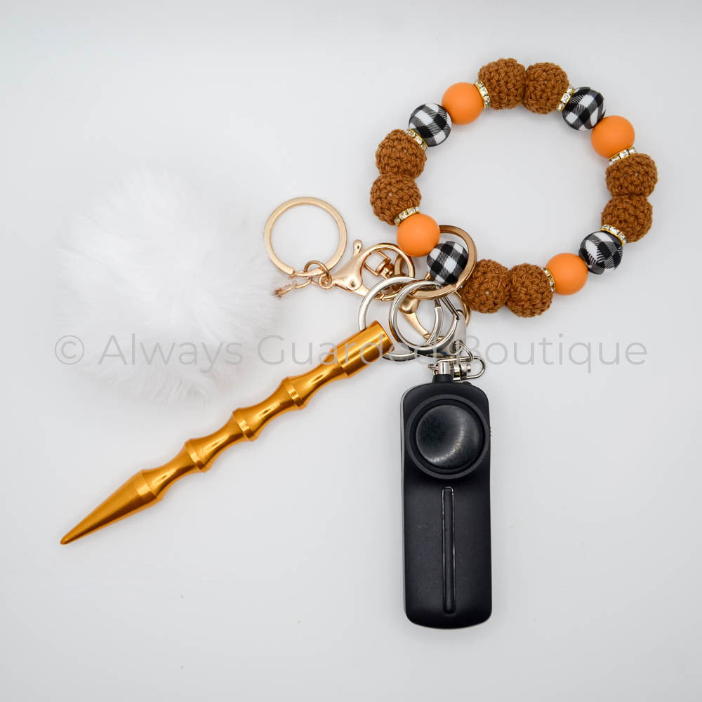Maple Pecan Autumn Safety Keychain without Pepper Spray