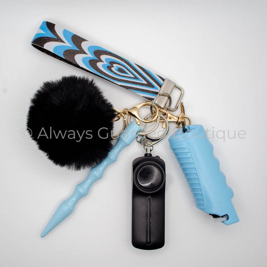 Midnight Kisses Safety Keychain with Optional Pepper Spray