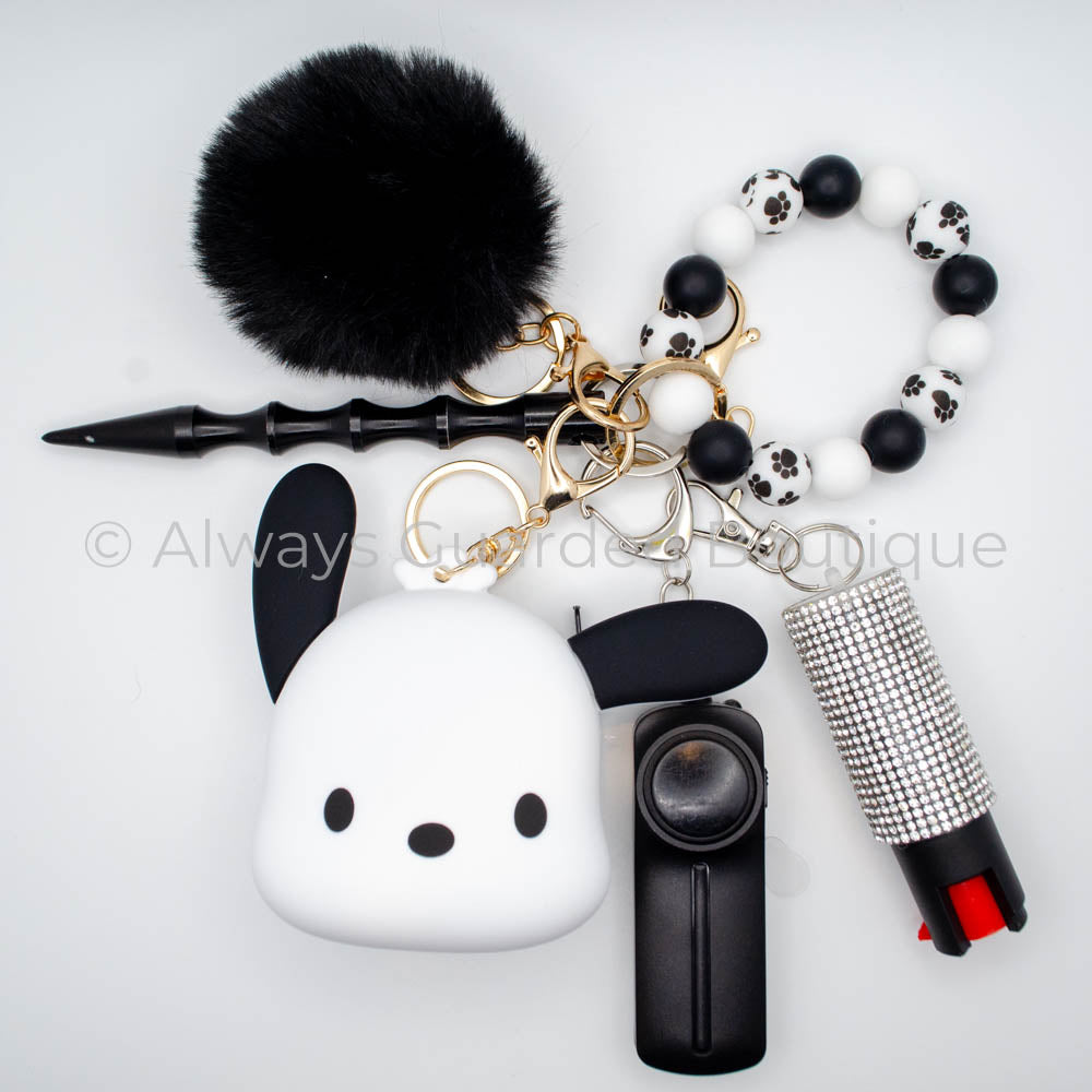 Pochacco Safety Keychain With Optional Pepper Spray