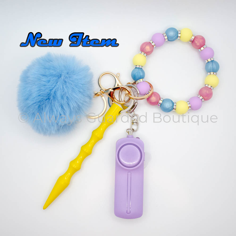 Rainbow Luxury Safety Keychain Without Pepper Spray