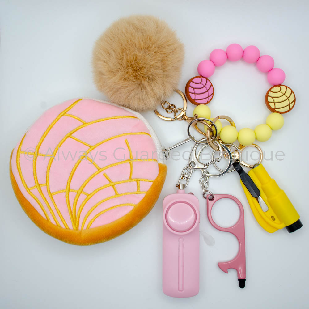 Strawberry Concha Pastry International Safety Keychain