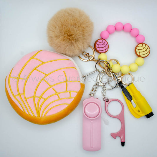 Strawberry Concha Pastry International Safety Keychain