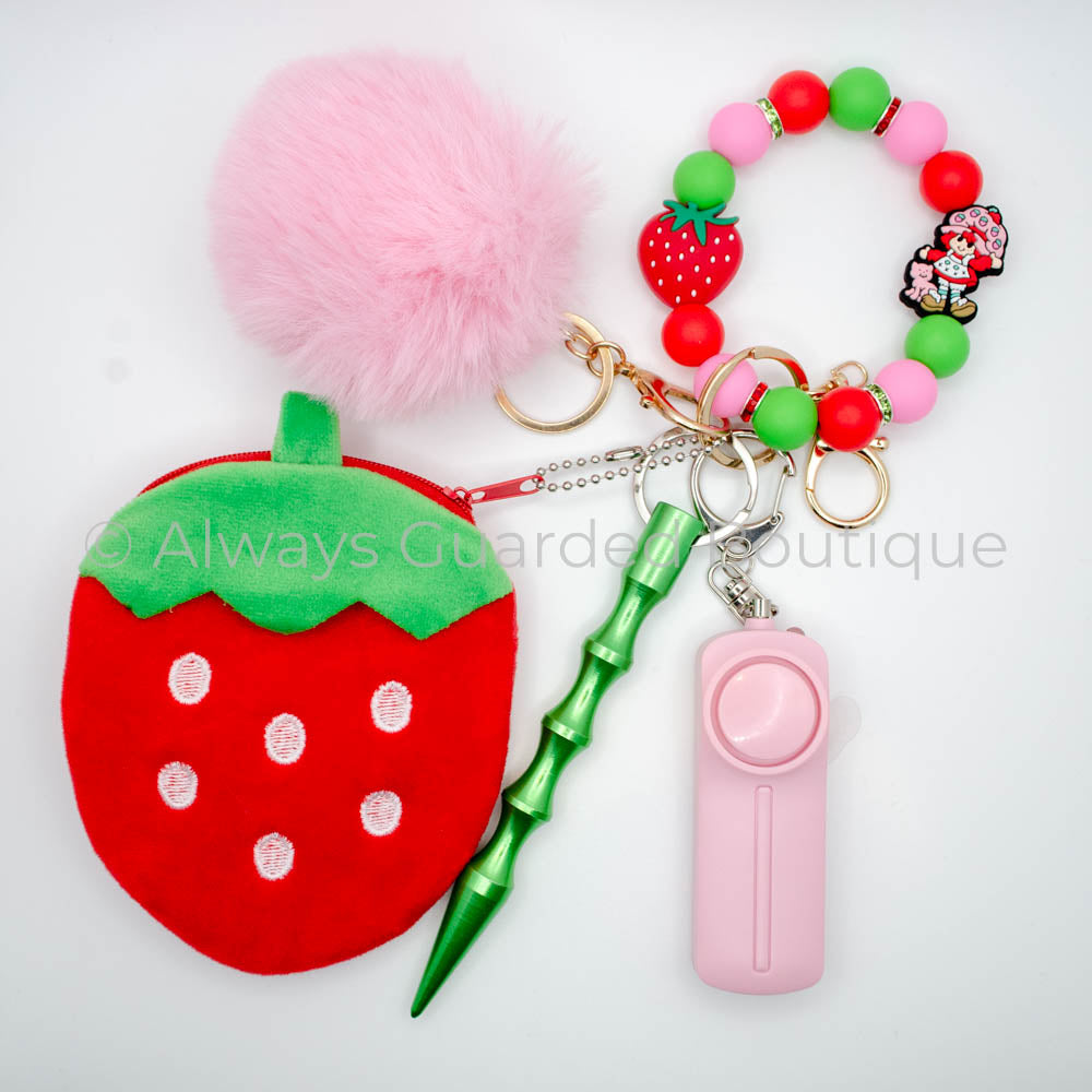 Strawberry Shortcake Safety Keychain Without Pepper Spray