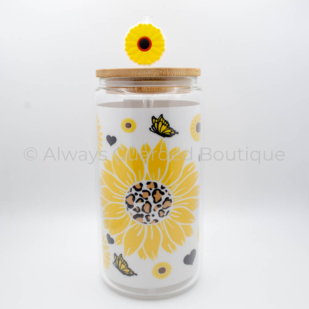 Sunny Mom Bliss Glass Tumbler 16oz