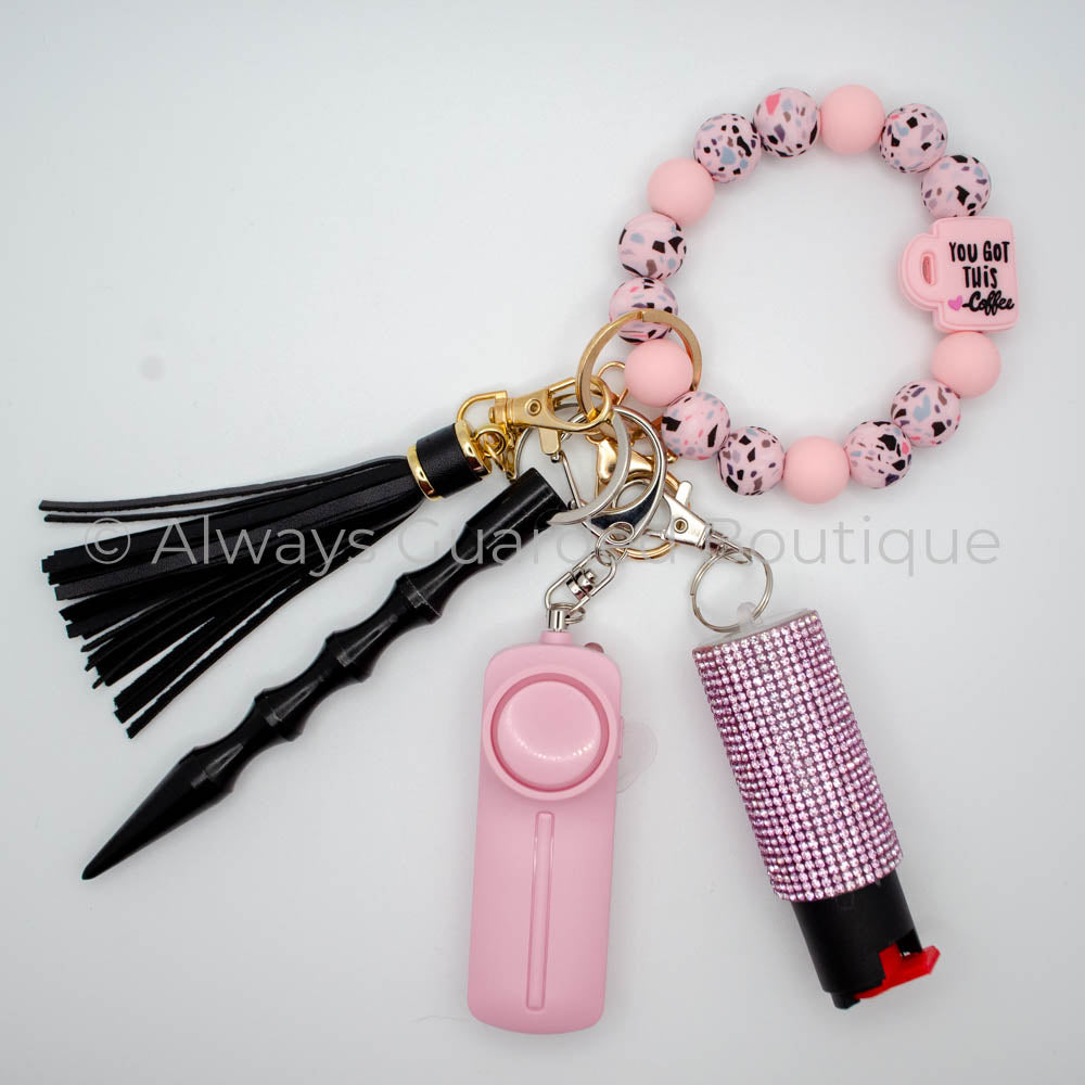 You Got This Coffee Safety Keychain with Optional Pepper Spray