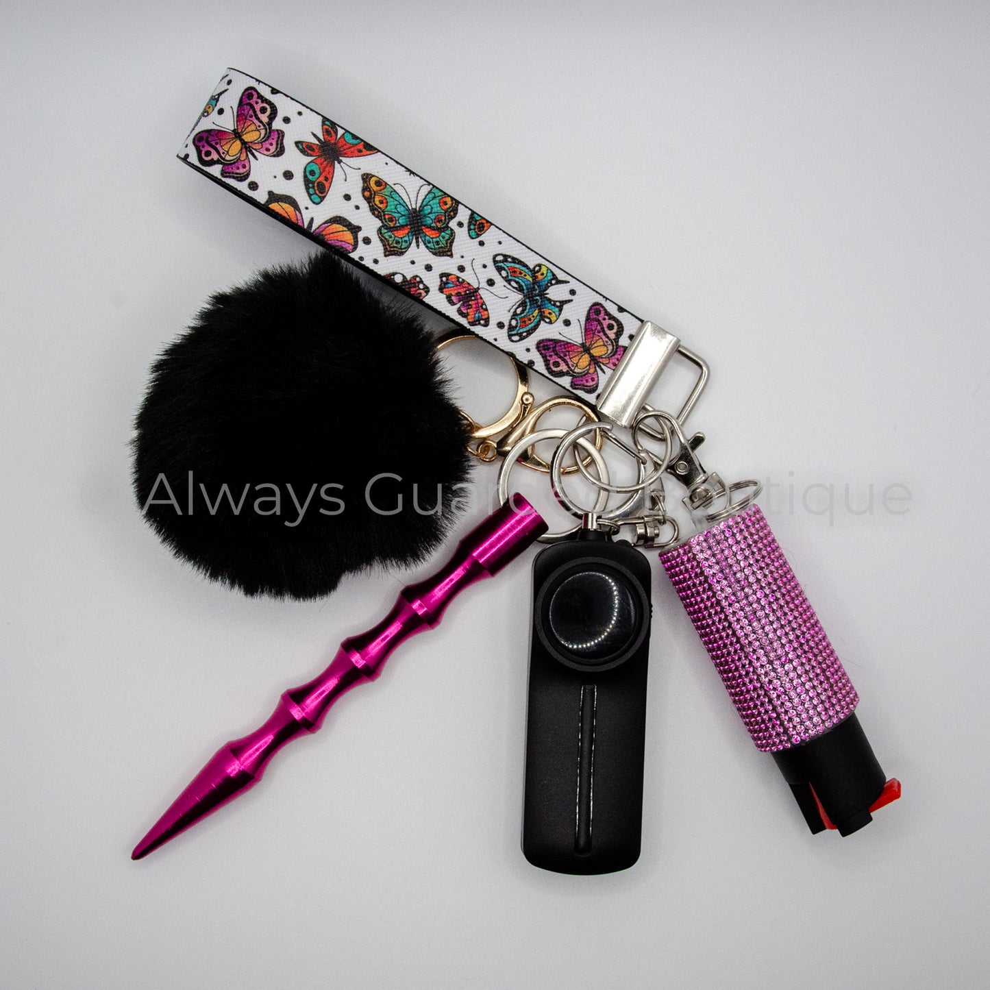 Alexandria Safety Keychain with Optional Pepper Spray