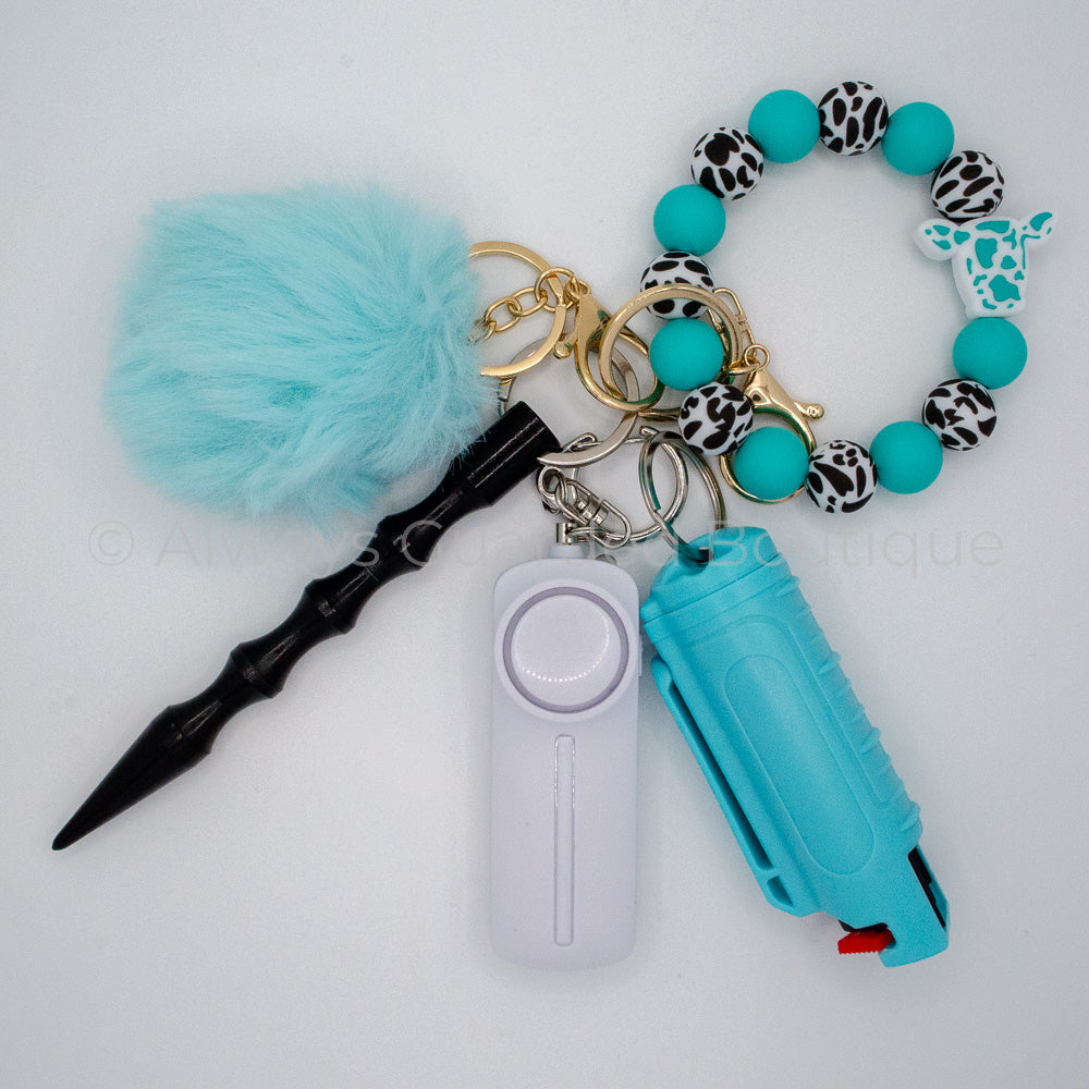 Blueberry Milk Safety Keychain With Optional Pepper Spray