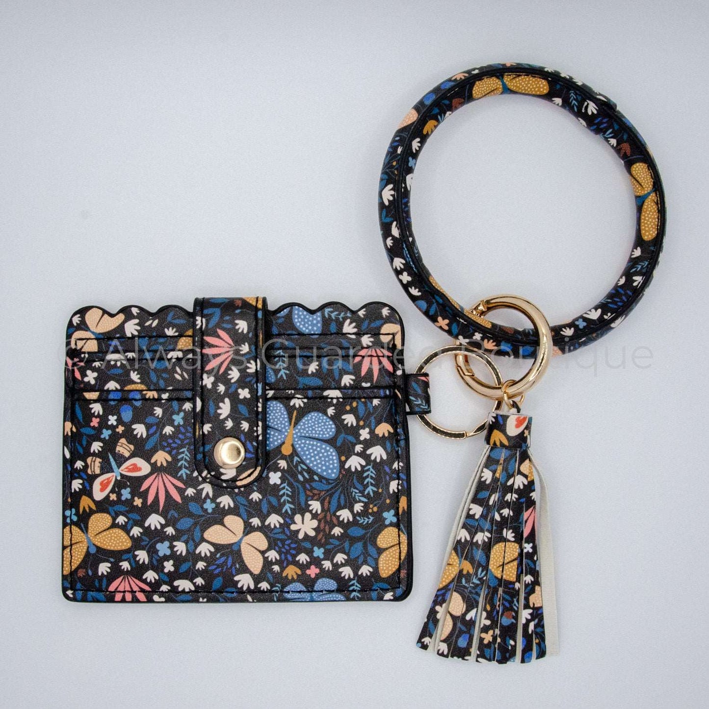 Butterflies Bangle Wristlet Wallet