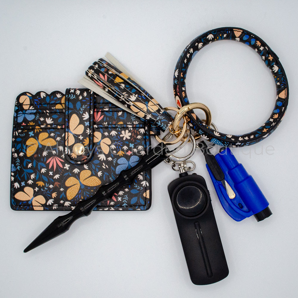 Butterflies Bangle Keychain without Pepper Spray