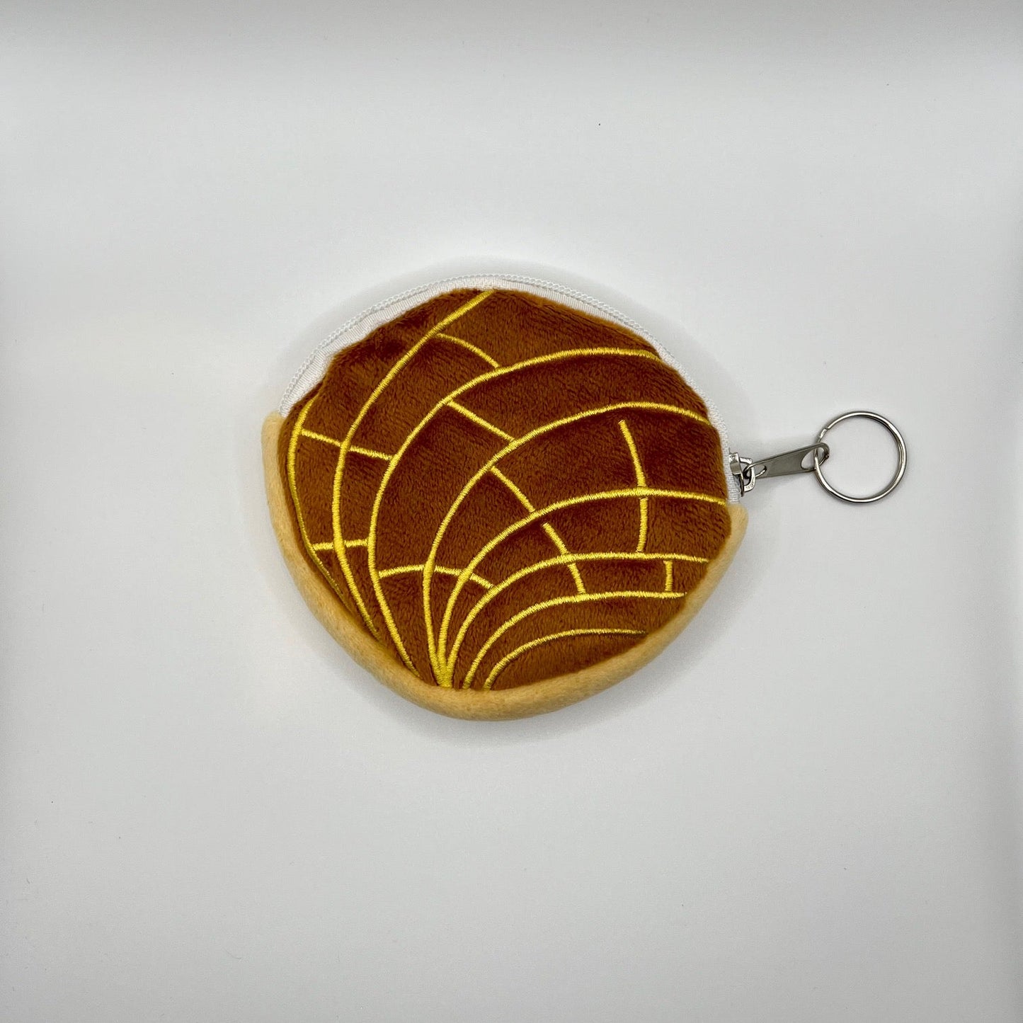 Chocolate Concha Mexican Pastry Plush Coin Purse