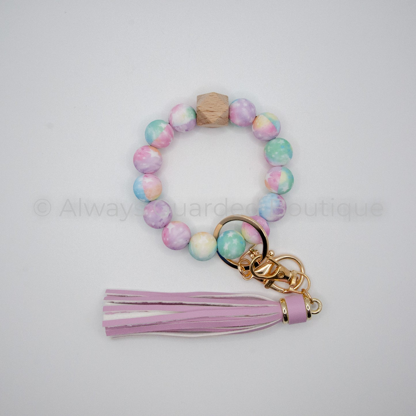 Cotton Candy Bead Wristlet