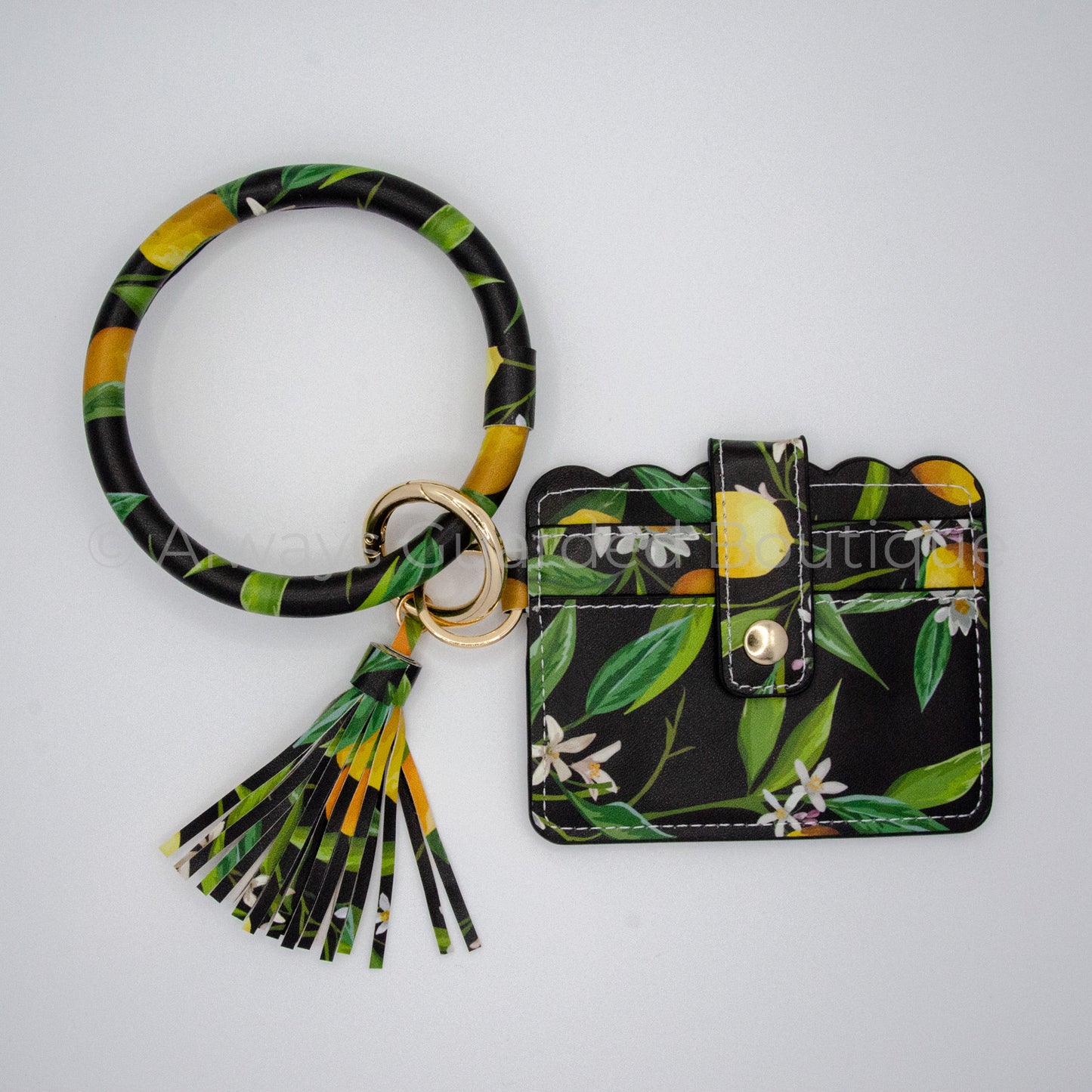 Lemons Bangle Wristlet Wallet