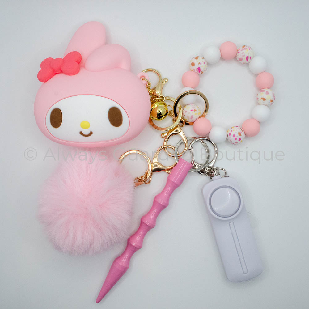 Light Pink My Melody Guardian Safety Keychain