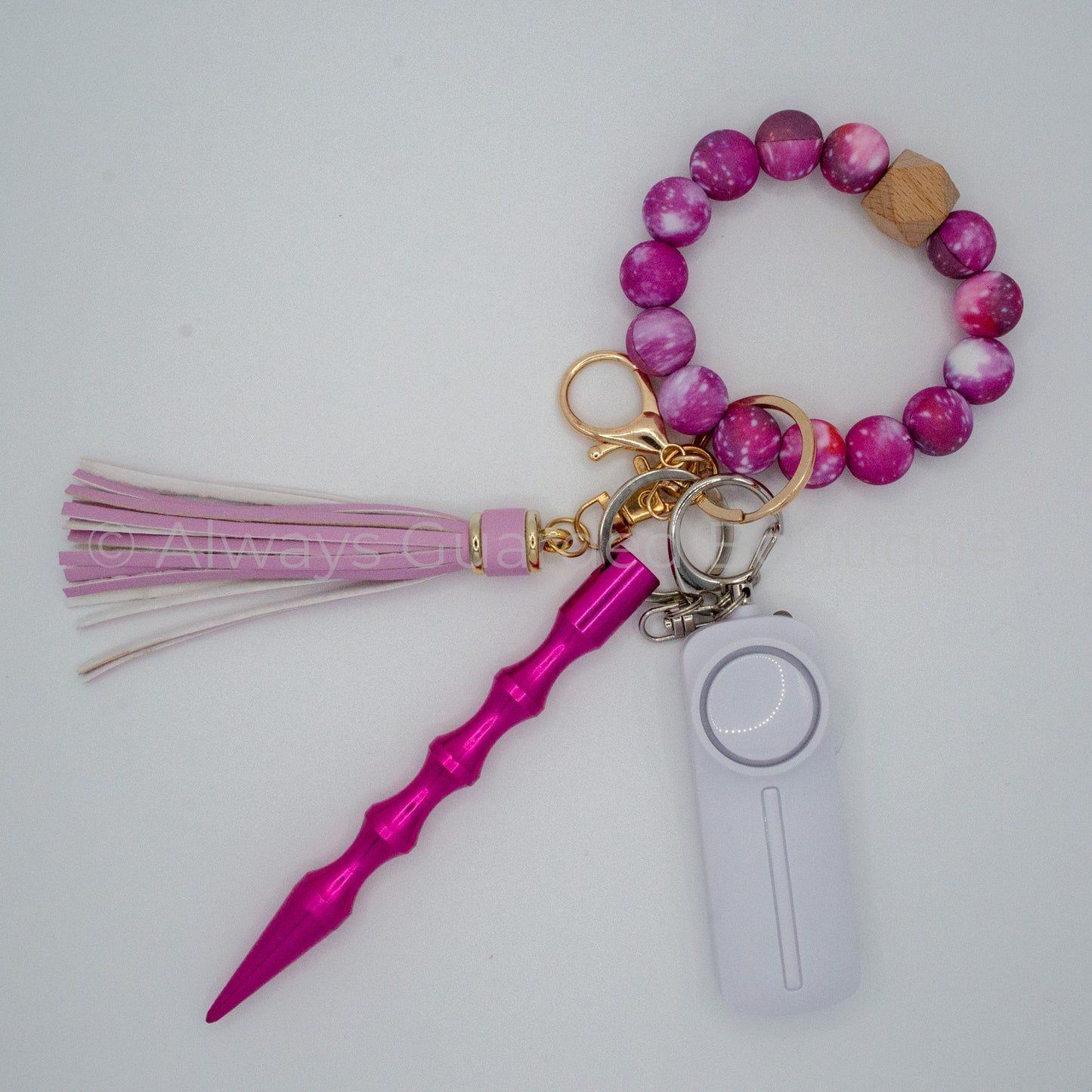Pink Galaxy Galactic Safety Keychain