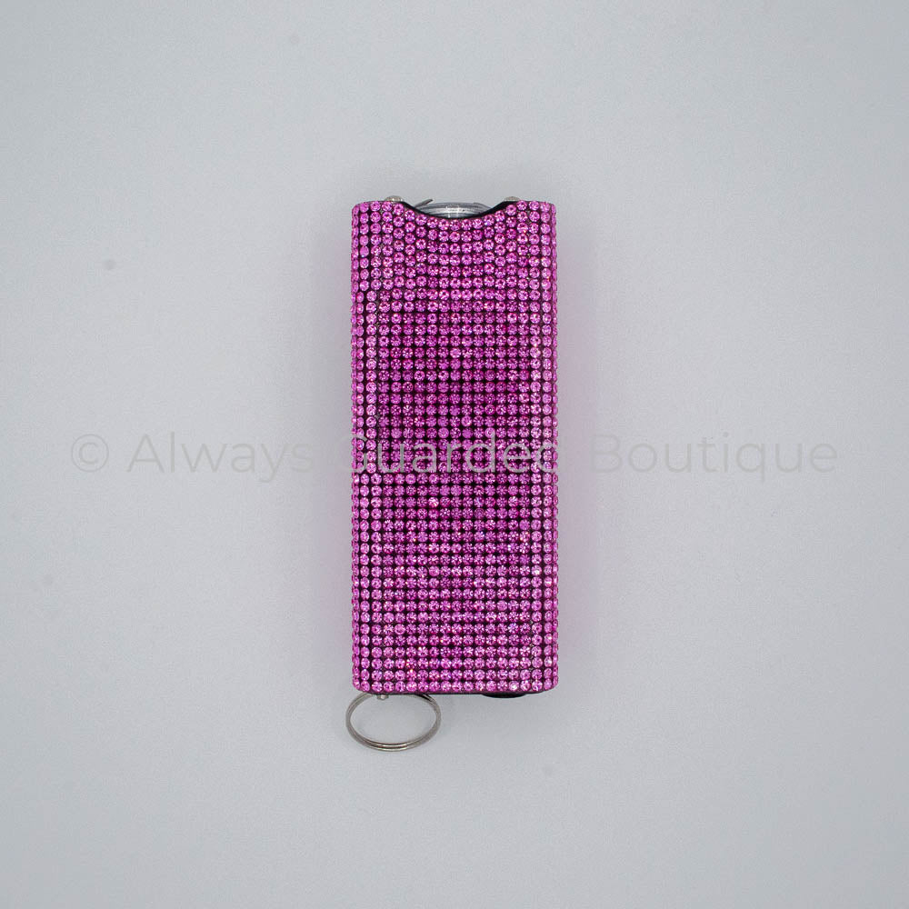 Pink Rhinestone Rechargeable Stun Gun