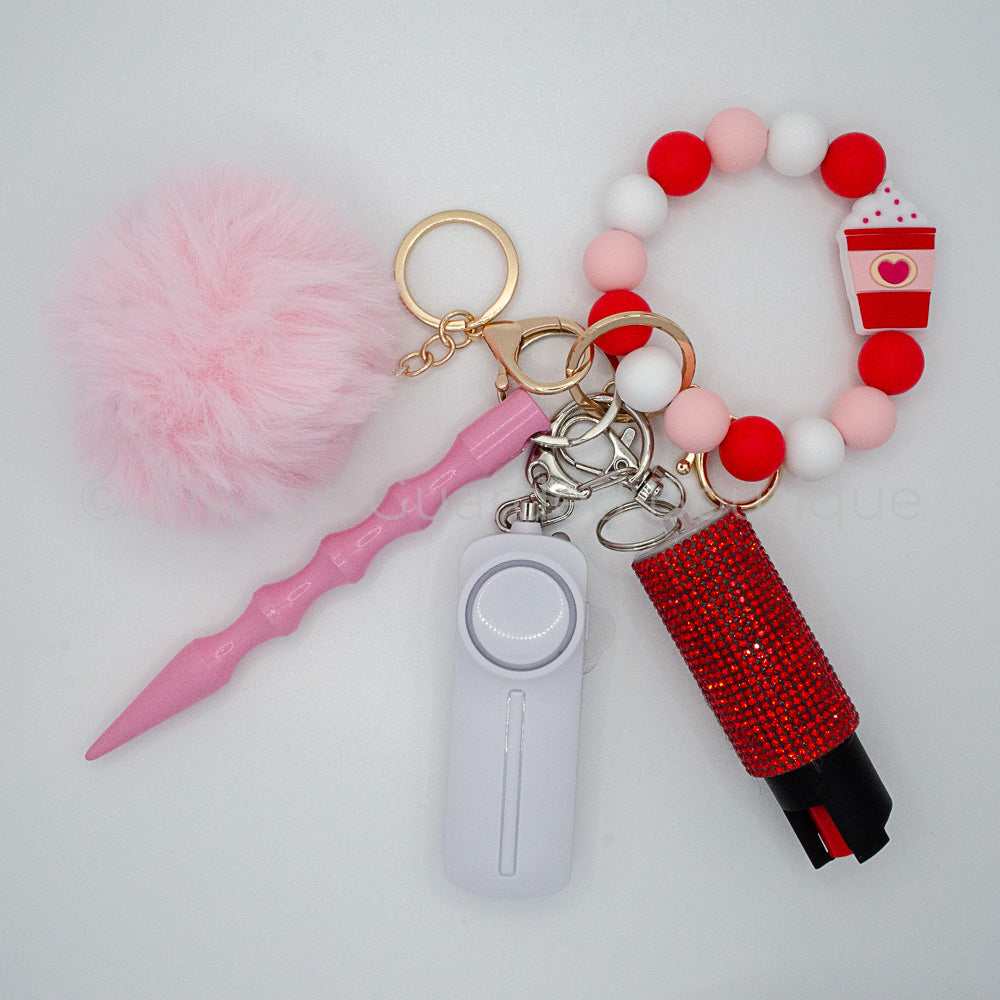 Strawberry Cream Safety Keychain with Optional Pepper Spray
