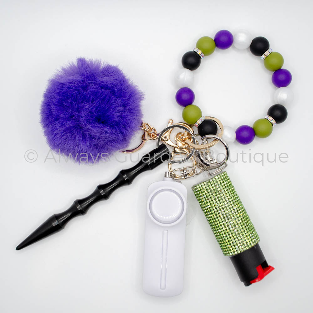 Beetle Juice Halloween Safety Keychain with Optional Pepper Spray