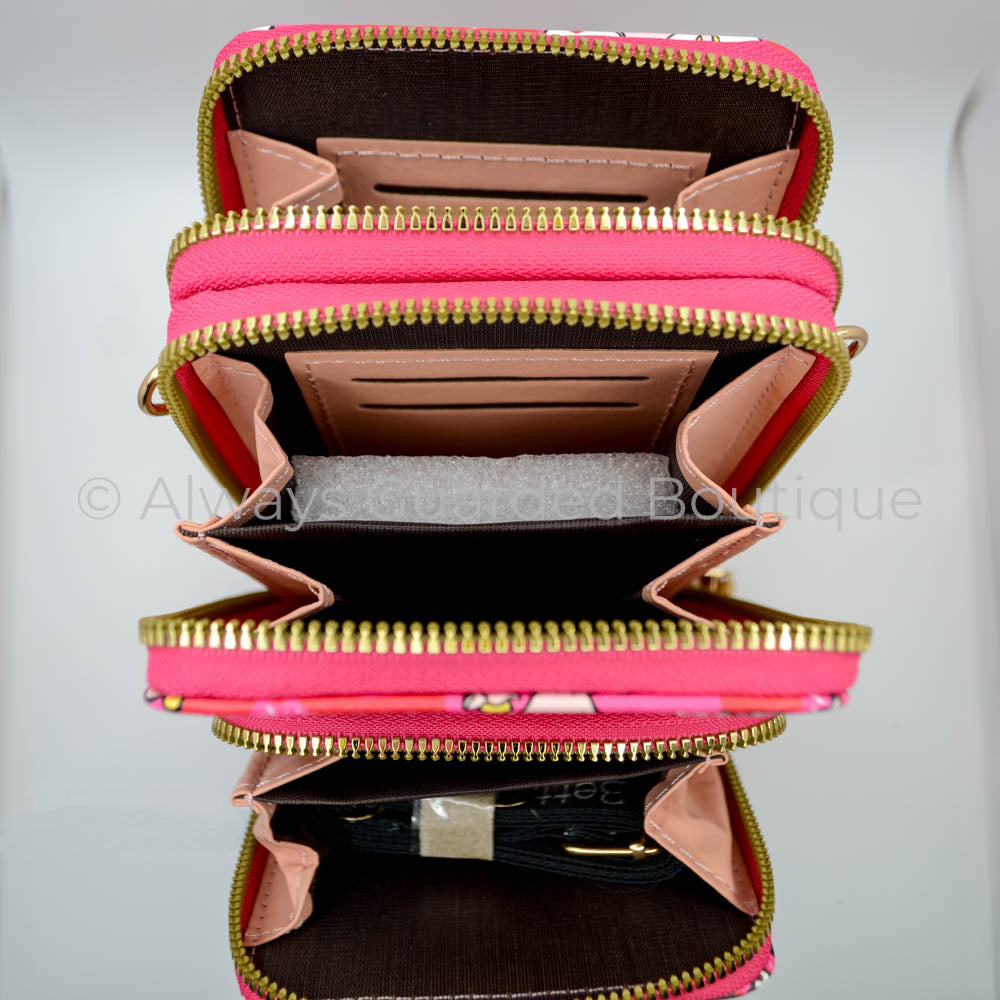 Betty Boop Pink Charm Satchel Purse Top View