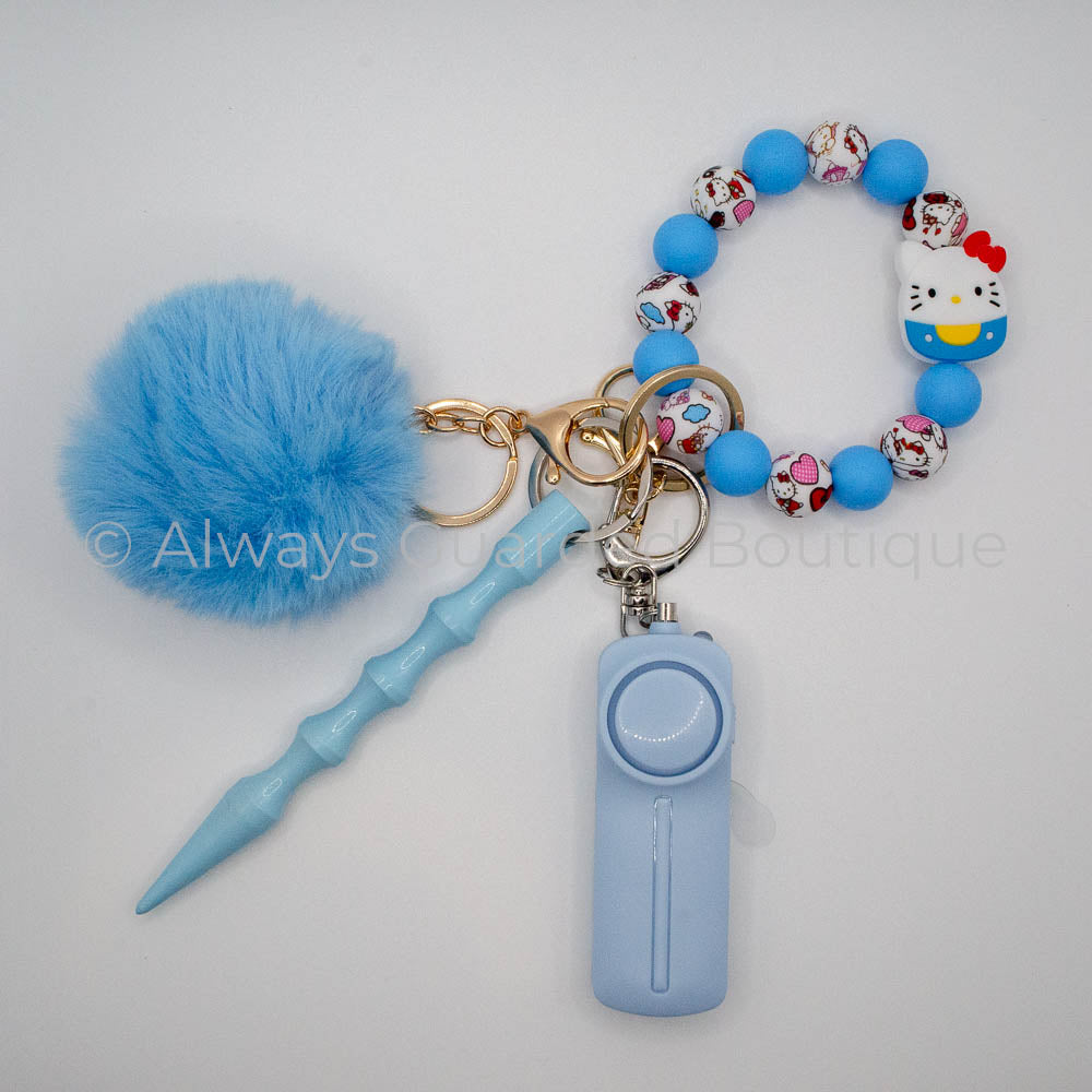 Blue Kitty Safety Keychain without Pepper Spray