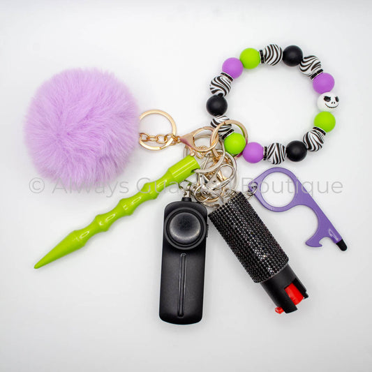 Fright Fest Halloween Safety Keychain with Optional Pepper Spray