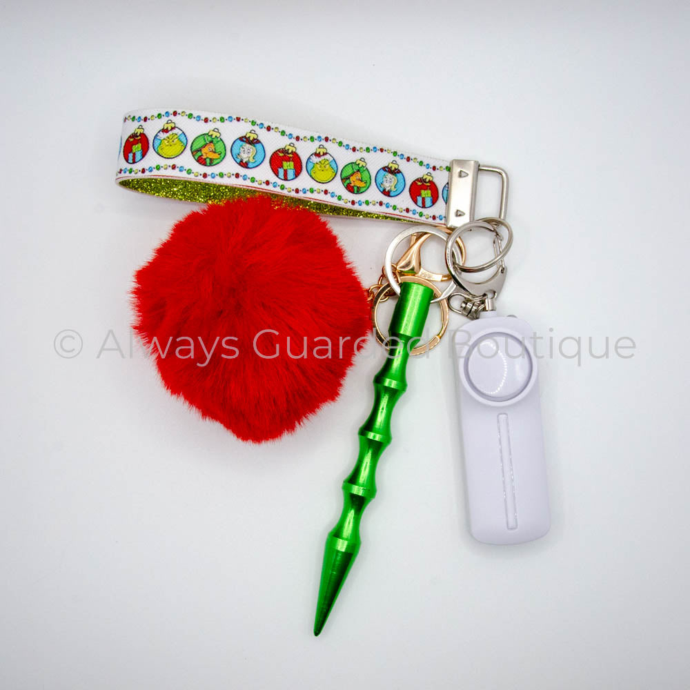 Whimsical Grinchaments Guardian Safety Keychain - with Premium Alarm