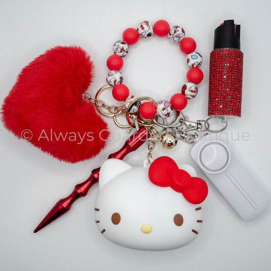 Hello Kitty Safety Keychain with Optional Pepper Spray