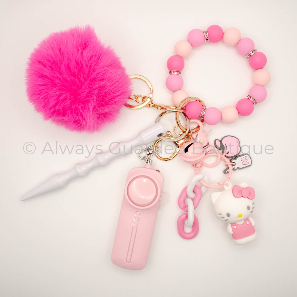 Hello Kitty Charm Safety Keychain without Pepper Spray
