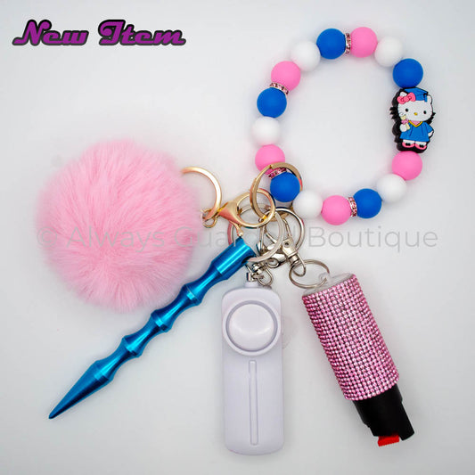 Hello Kitty Graduate Safety Keychain with Optional Pepper Spray