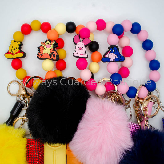 Hunny Bear and Friends Safety Keychains