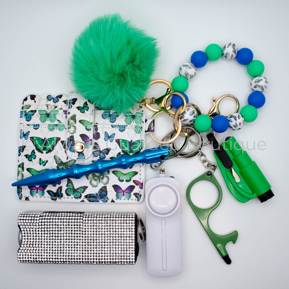 Lantern Butterflies Full Guarded Safety Keychain without Pepper Spray