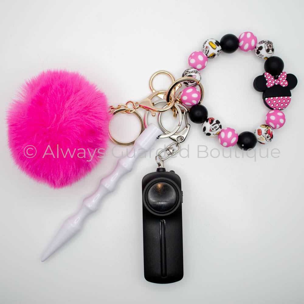 Pink Minnie Specialty Keychain without Pepper Spray