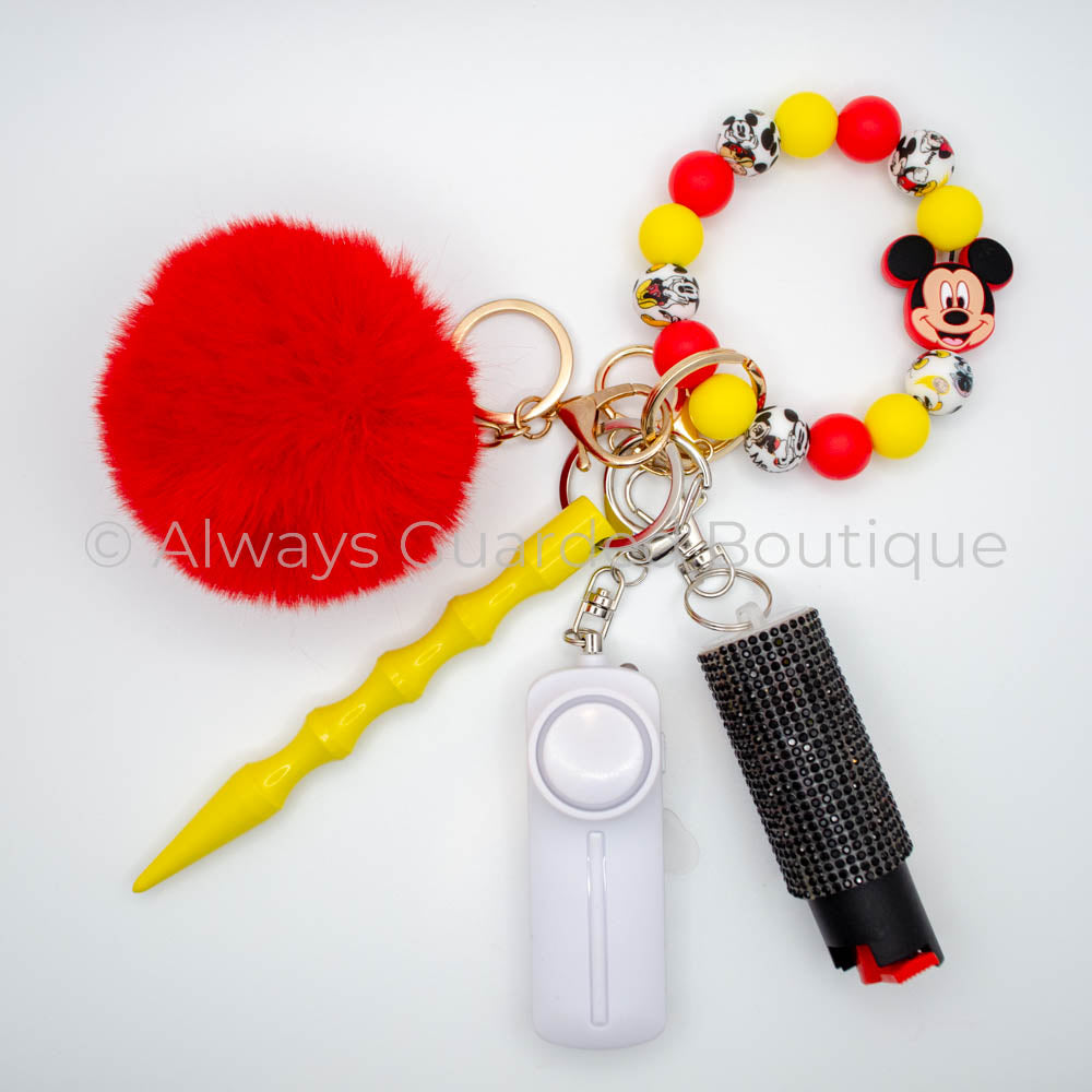 Mousey Safety Keychain with Optional Pepper Spray