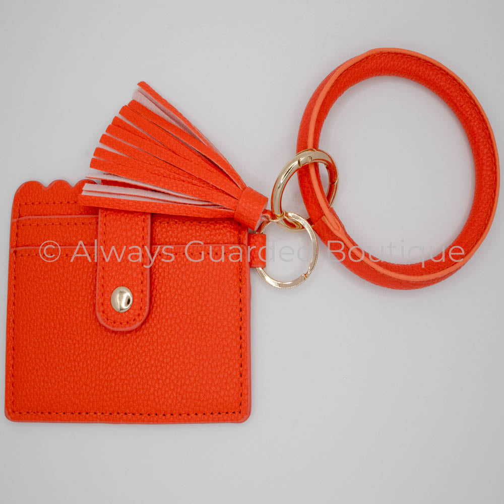 Orange Bangle Wristlet Wallet