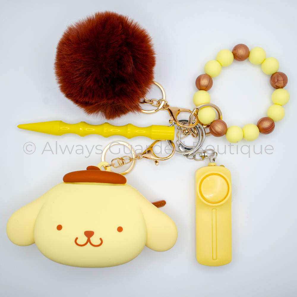 Pompompurin Character Safety Keychain Without Pepper Spray
