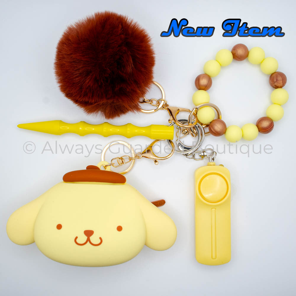 Pompompurin Character Safety Keychain Without Pepper Spray