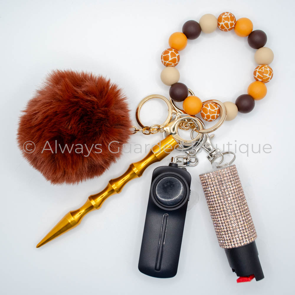 Pumpkin Creme Autumn Keychain with Optional Pepper Spray