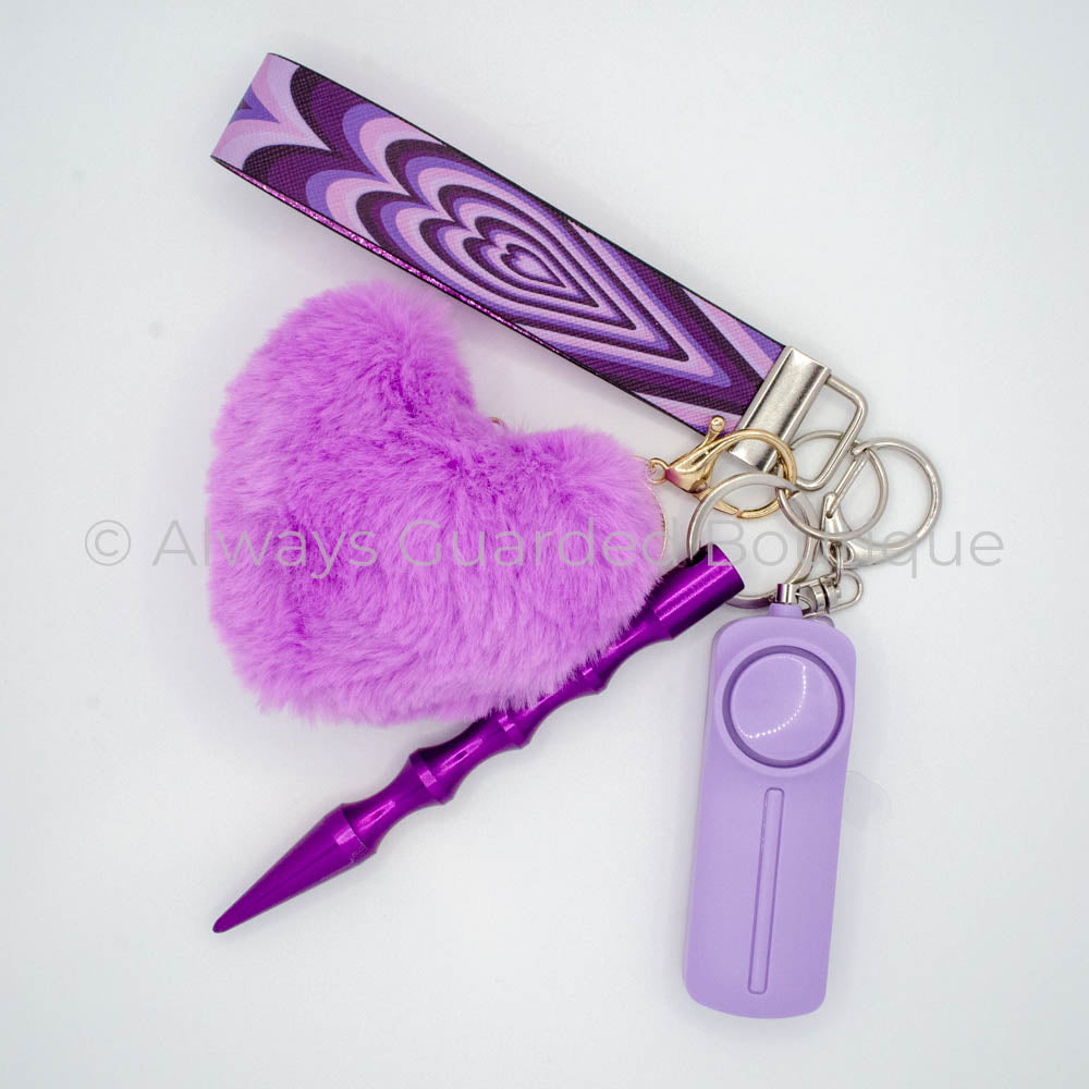 Purple Passion Safety Keychain without Pepper Spray