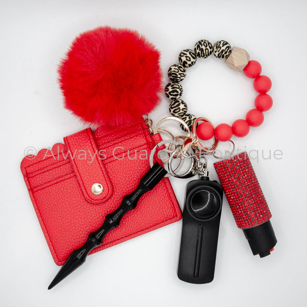 Queen Christmas Safety Keychain with Optional Pepper Spray