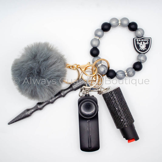 Raiders Safety Keychain with Optional Pepper Spray