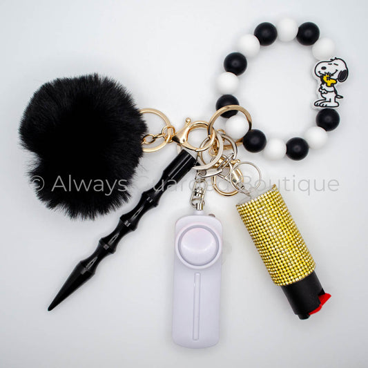 Snoopy Safety Keychain With Optional Pepper Spray
