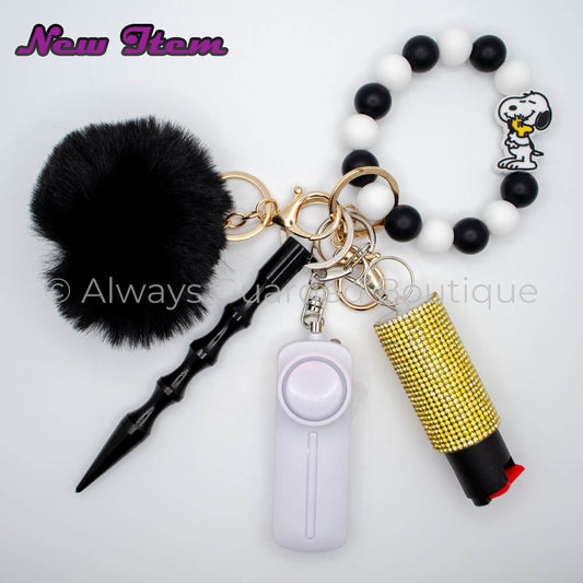 Snoopy Safety Keychain With Optional Pepper Spray