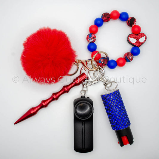 Spidergirl Safety Keychain With Optional Pepper Spray