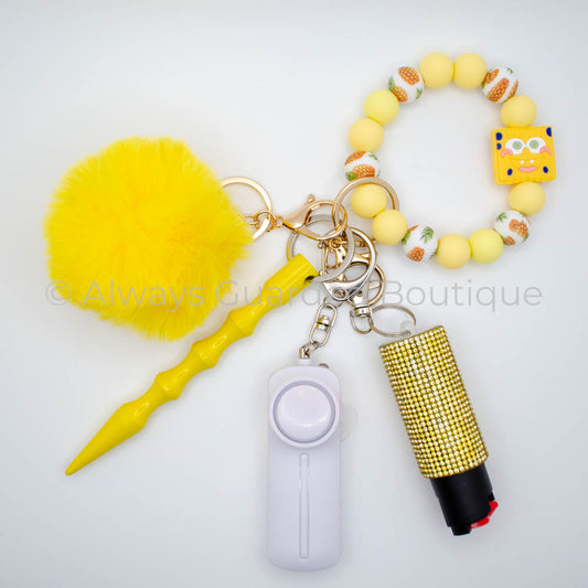 SpongeBob SquarePants Safety Keychain With Optional Pepper Spray