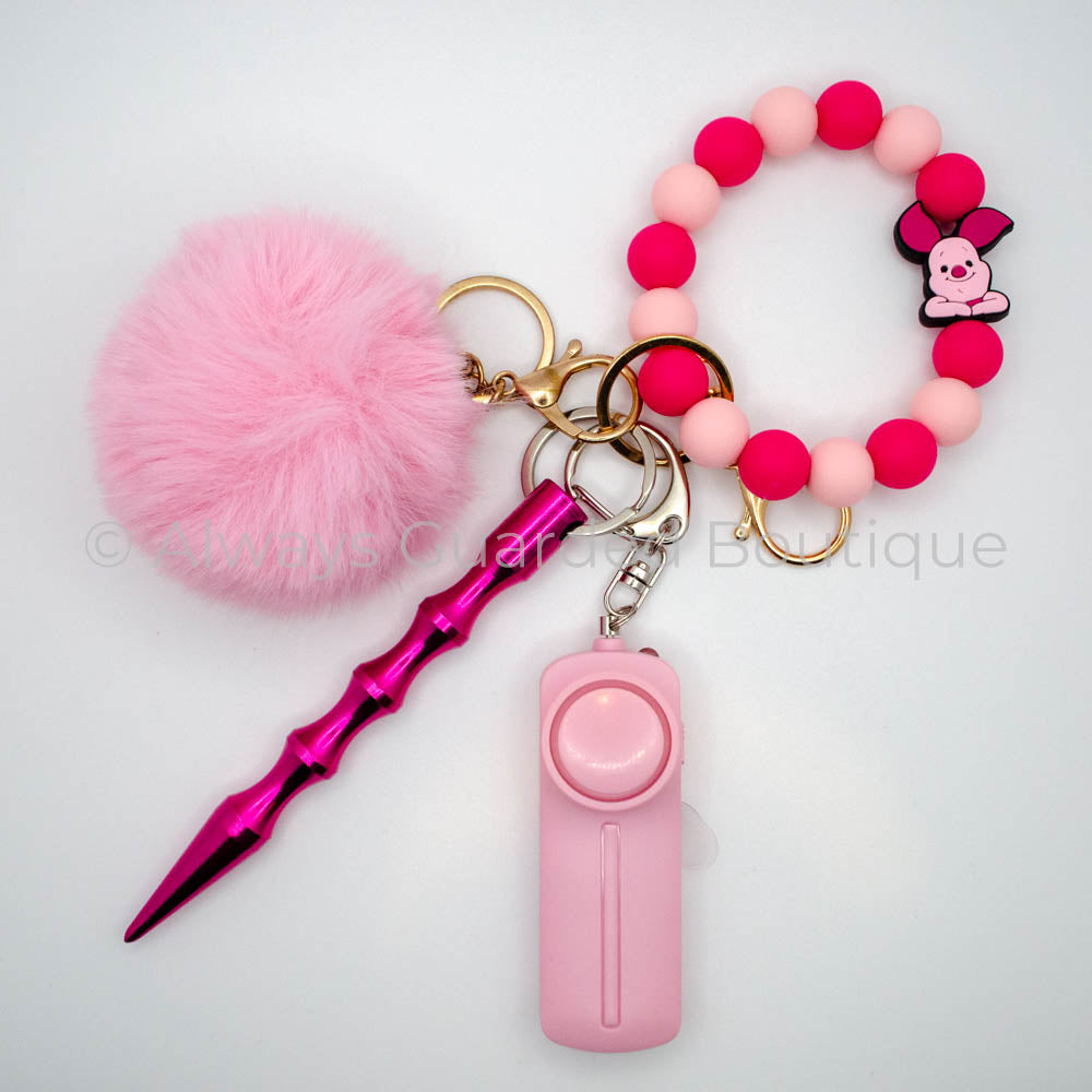 Timid Pig Safety Keychain without Pepper Spray